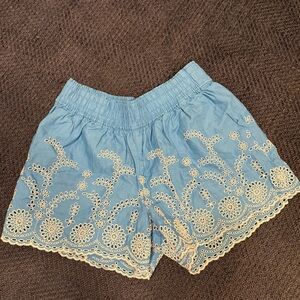 J CrewBlue Embroidered Women's Shorts
